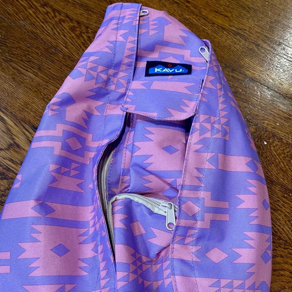 KAVU Original Rope Bag Sling Pack with Adjustable Rope Shoulder Strap NWOT - Picture 8 of 11